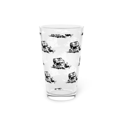 Slingin' Mud Side By Side Drinking Glass