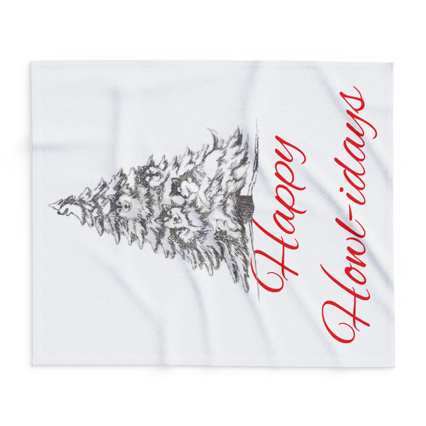 Happy Howl-idays Arctic Fleece Blanket
