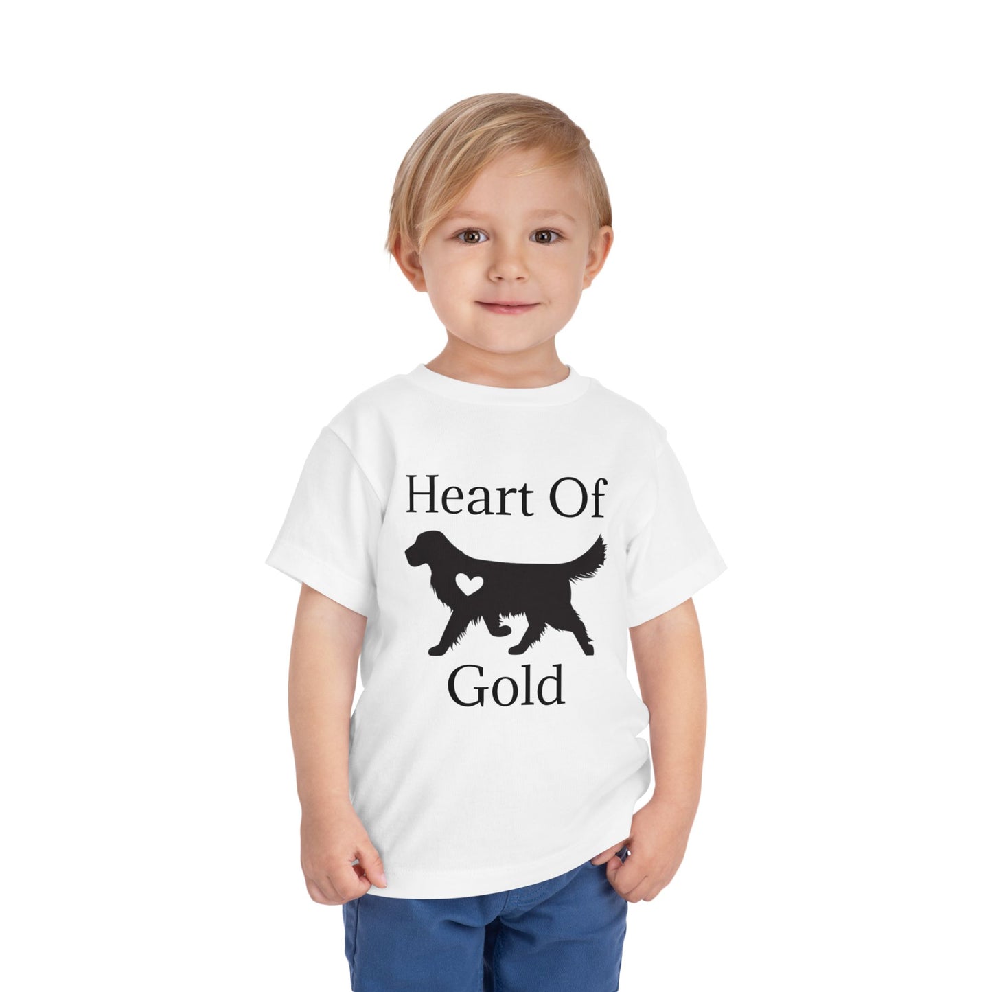 Heart Of Gold Toddler Unisex Short Sleeve Crewneck Tee