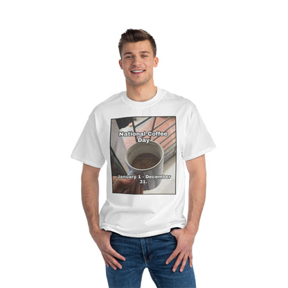 National Coffee Day Men's Short-Sleeve Crewneck Tee