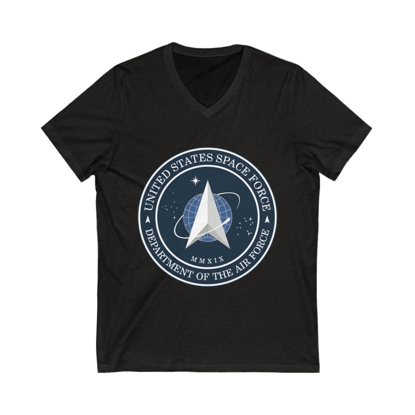 US Space Force Unisex Short Sleeve V-Neck Tee