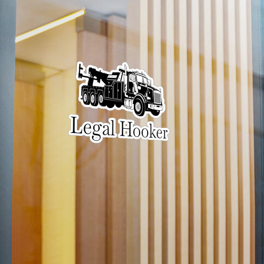 Legal H**ker Heavy Tow Truck Vinyl Decal