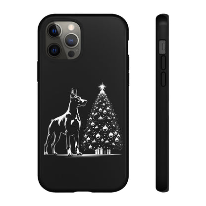 Doberman Christmas Tree iPhone Case