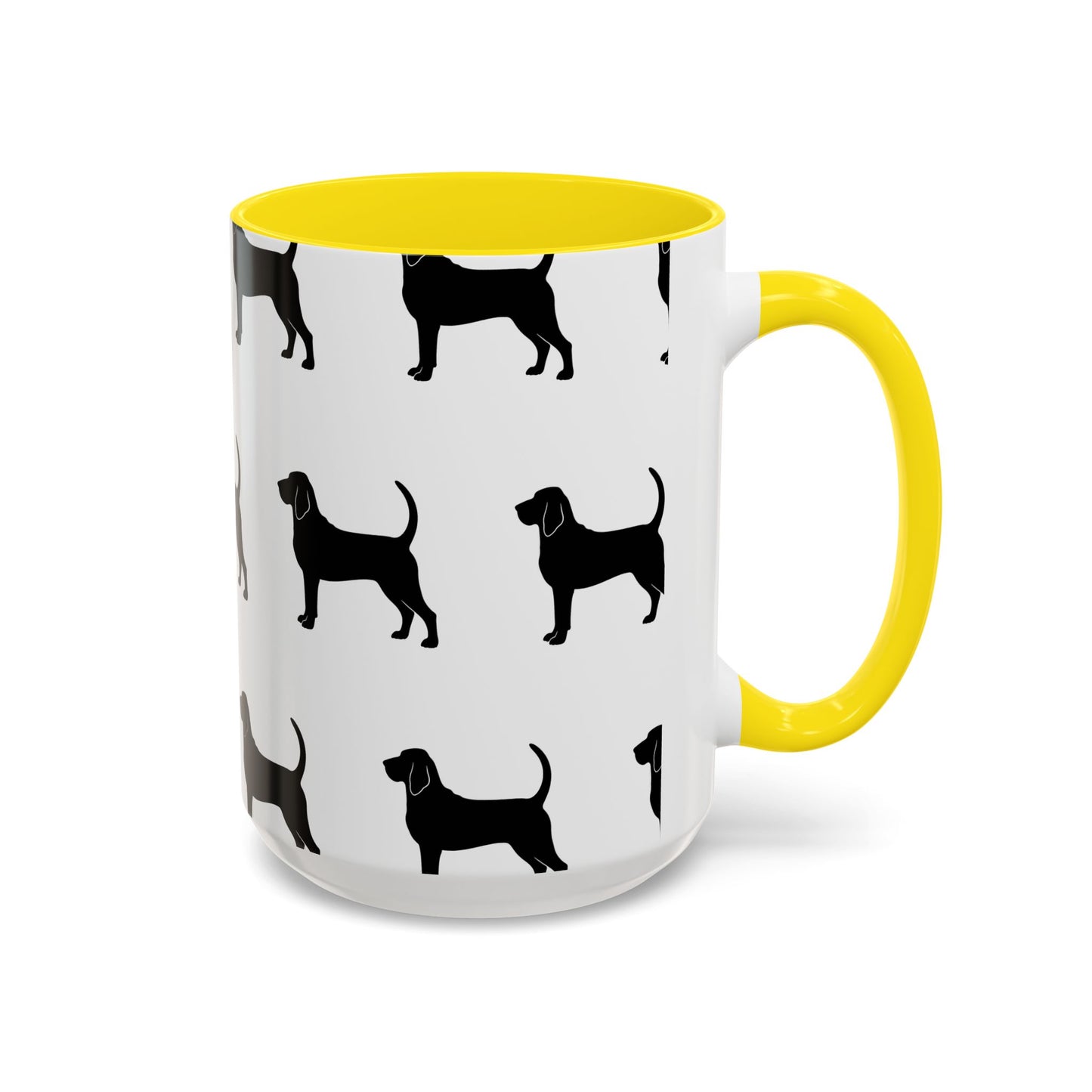 Bloodhound Silhouette 2-Tone Coffee Mug