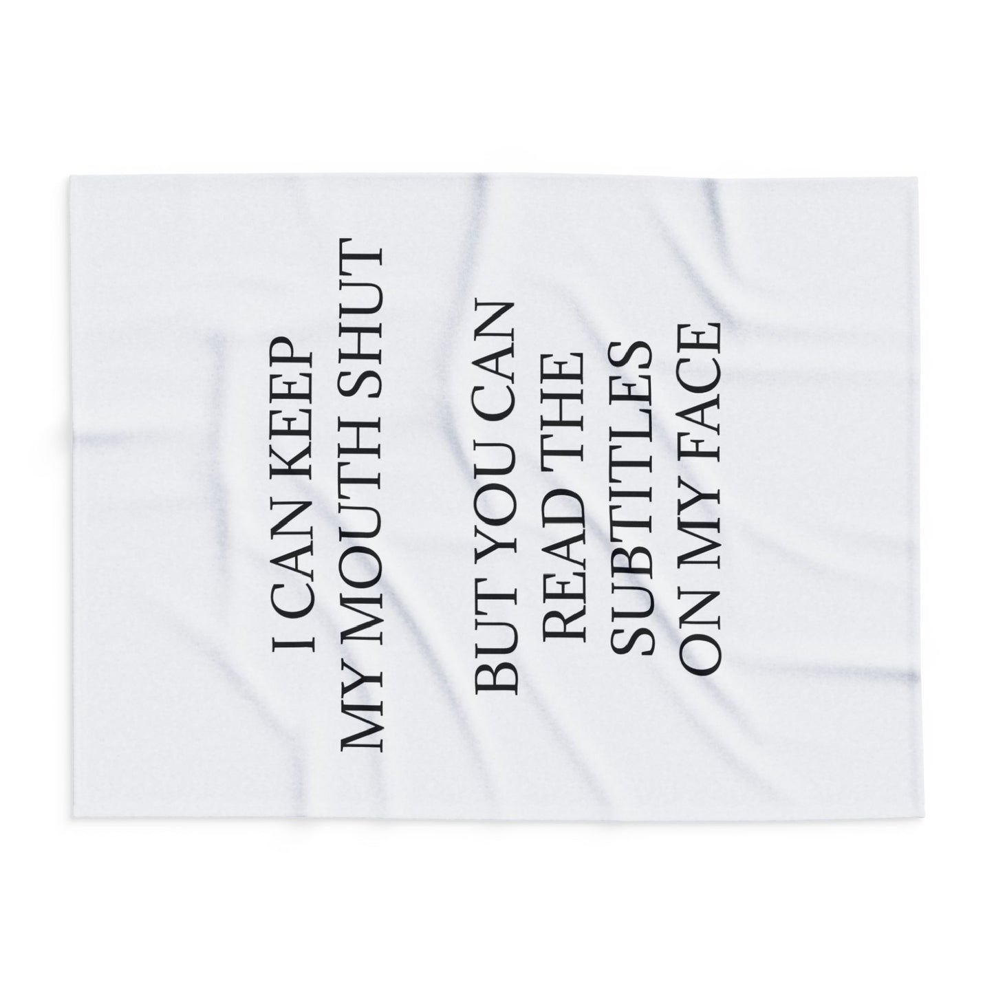 Subtitles Arctic Fleece Blanket