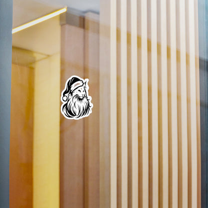 Santa Paws Cat Vinyl Decal