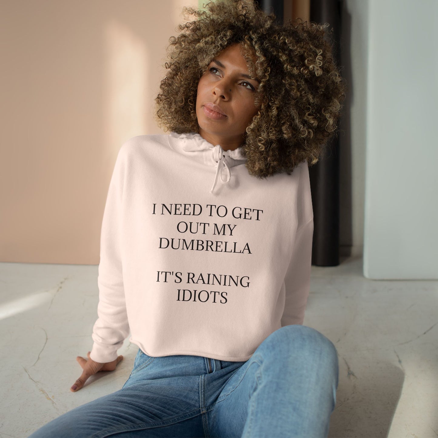 Dumbrella Women's Crop Hoodie