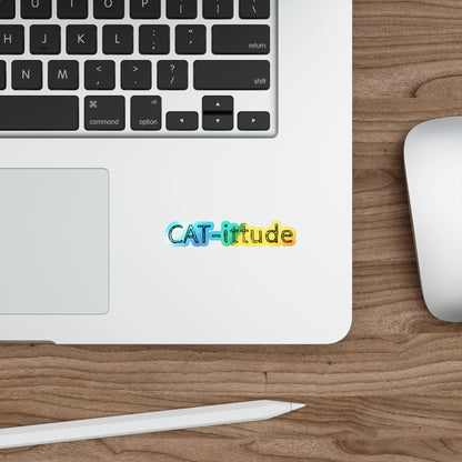 CAT-ittude Holographic Sticker