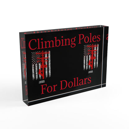 Climbing Poles Acrylic Photo Block