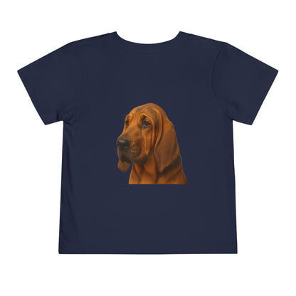 Bloodhound Head Toddler Unisex Short Sleeve Crewneck Tee