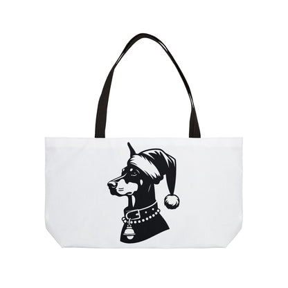 Santa Paws Doberman Weekender Tote Bag
