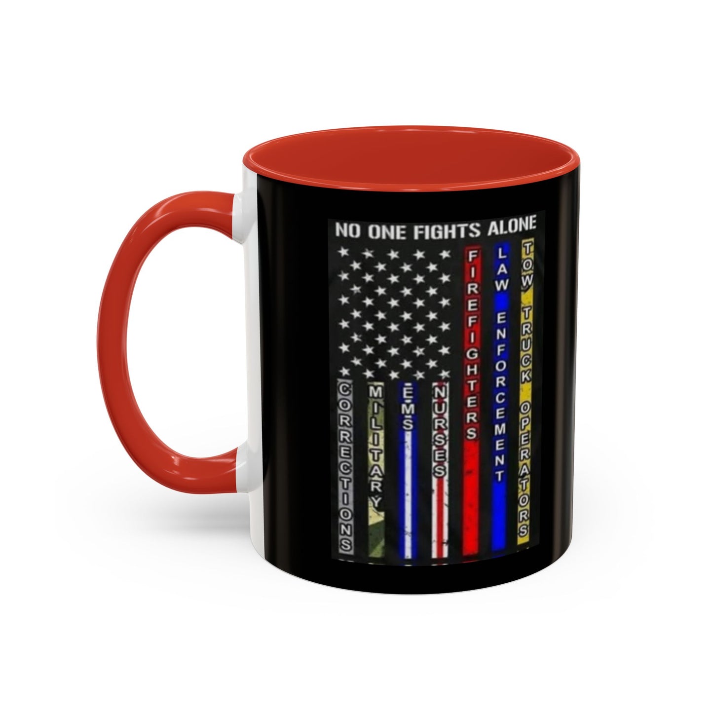 No One Fights Alone 2-Tone Coffee Mug