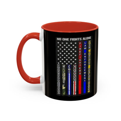 No One Fights Alone 2-Tone Coffee Mug