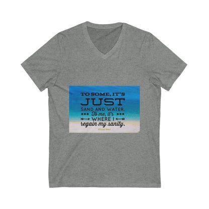 Dr. Beach Unisex Short Sleeve V-Neck Tee