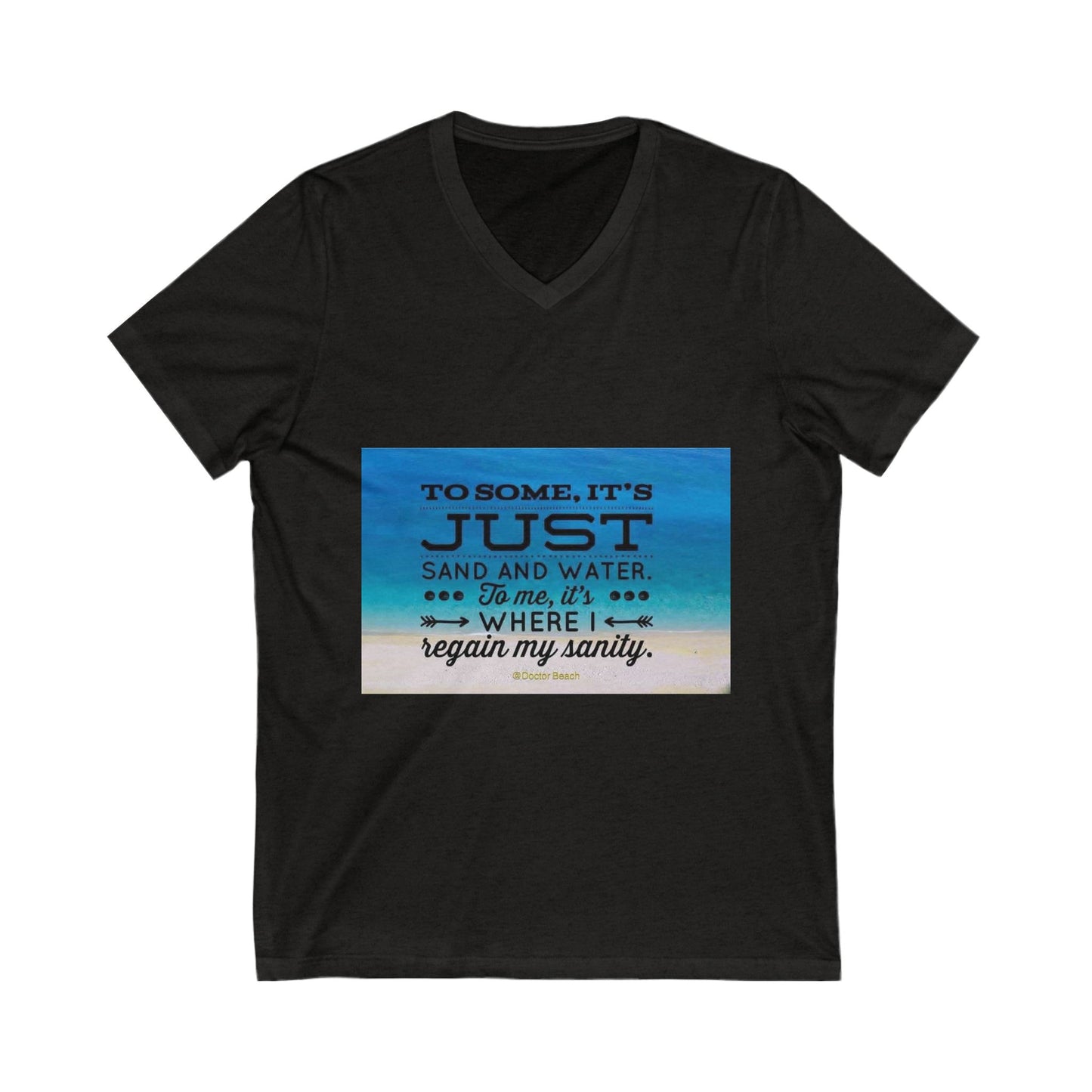 Dr. Beach Unisex Short Sleeve V-Neck Tee