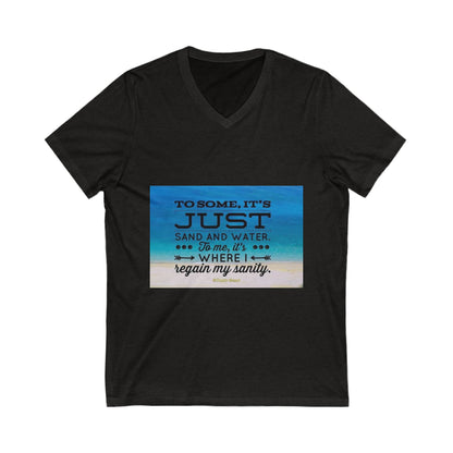 Dr. Beach Unisex Short Sleeve V-Neck Tee