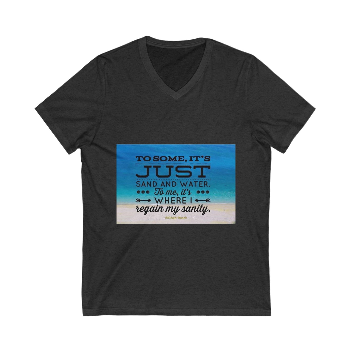 Dr. Beach Unisex Short Sleeve V-Neck Tee
