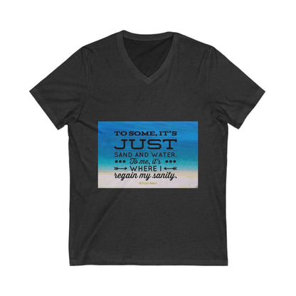 Dr. Beach Unisex Short Sleeve V-Neck Tee