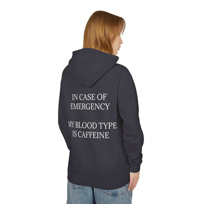 Blood Type Unisex Lightweight Hoodie