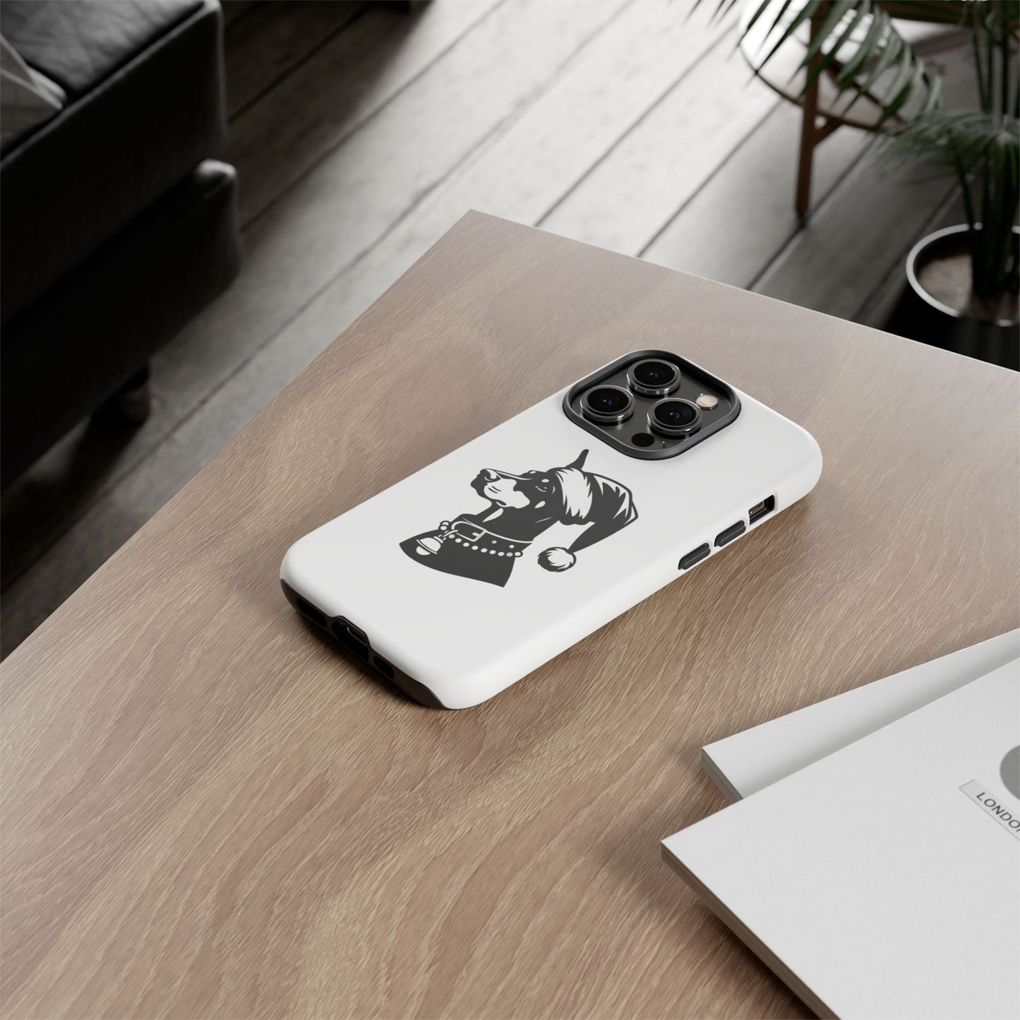 Santa Paws Doberman iPhone Case