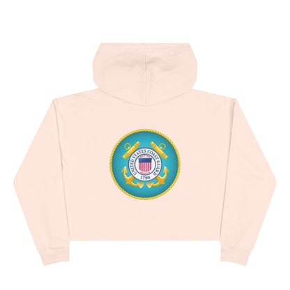 US Coast Guard Women's Crop Hoodie