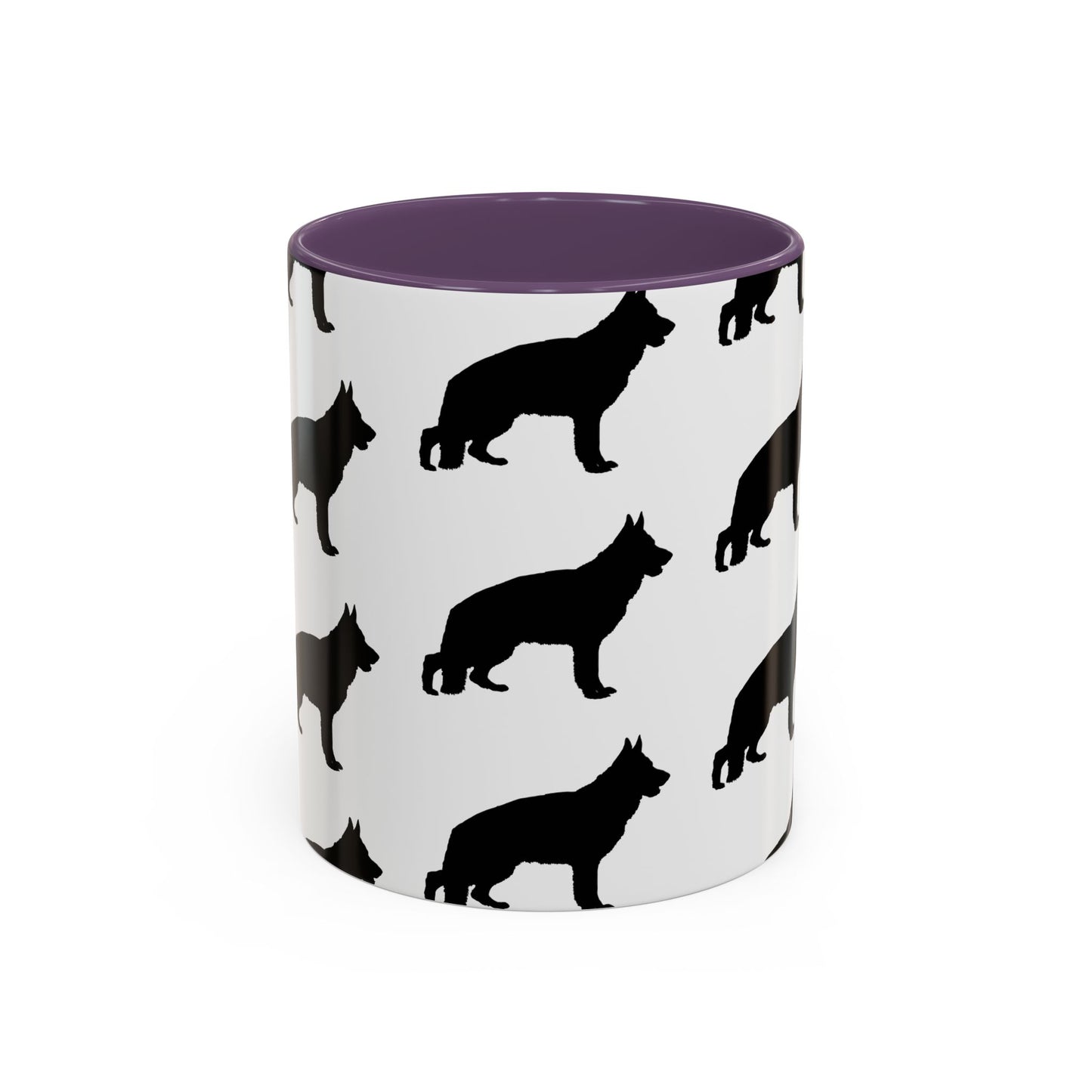 German Shepherd Silhouette 2-Tone Coffee Mug