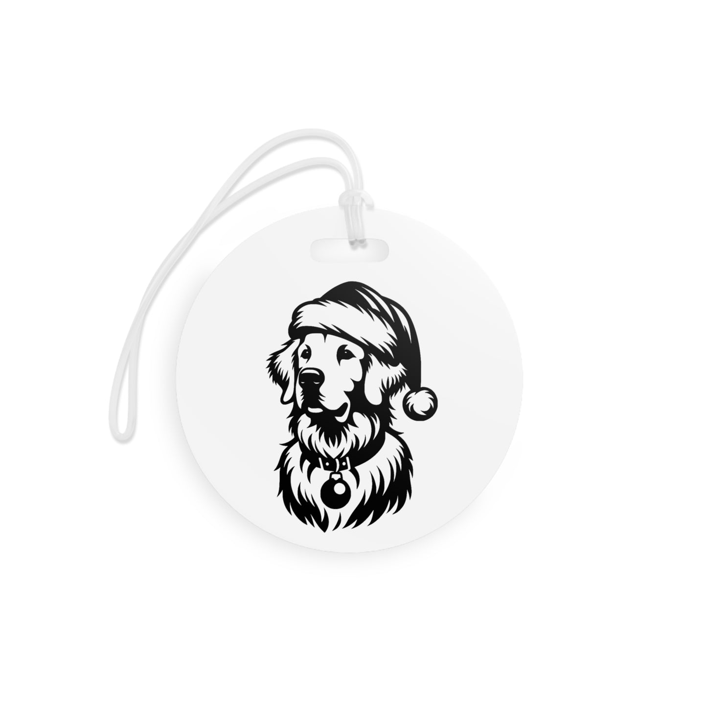 Santa Paws Golden Luggage Tag