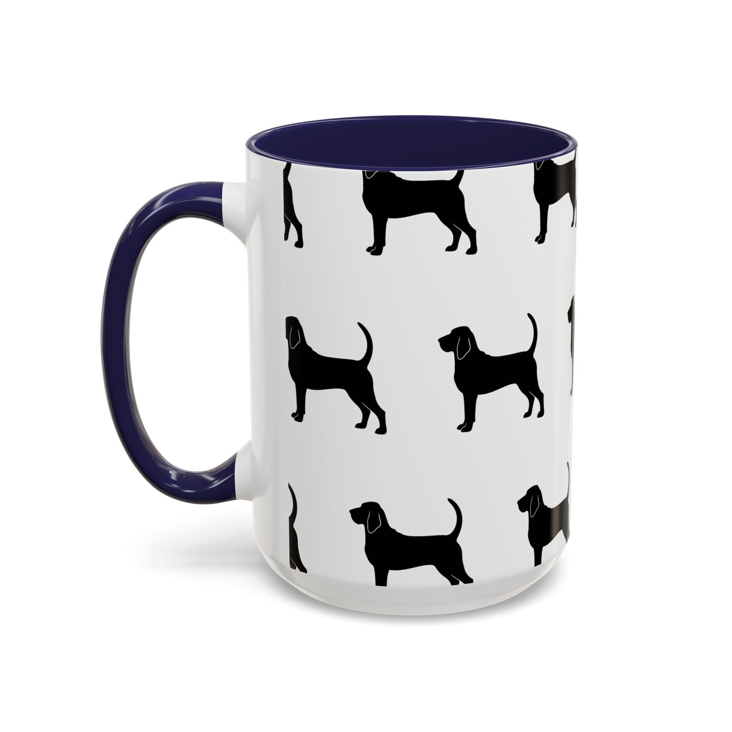 Bloodhound Silhouette 2-Tone Coffee Mug