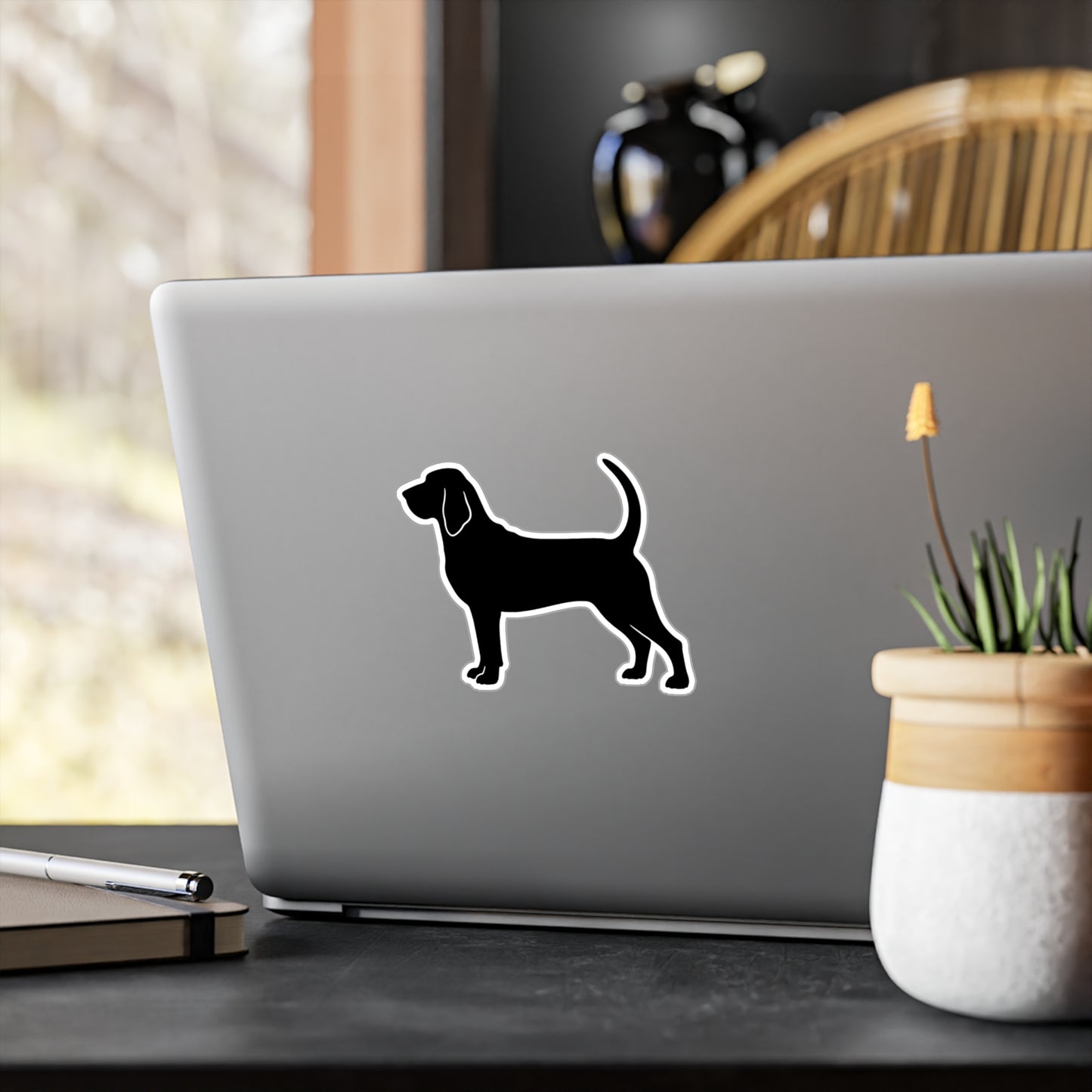 Bloodhound Silhouette Vinyl Decal