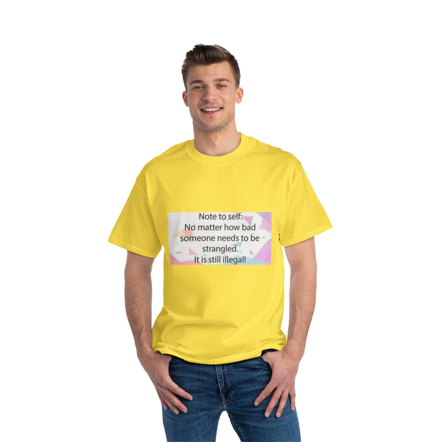 Note To Self Men's Short-Sleeve Crewneck Tee