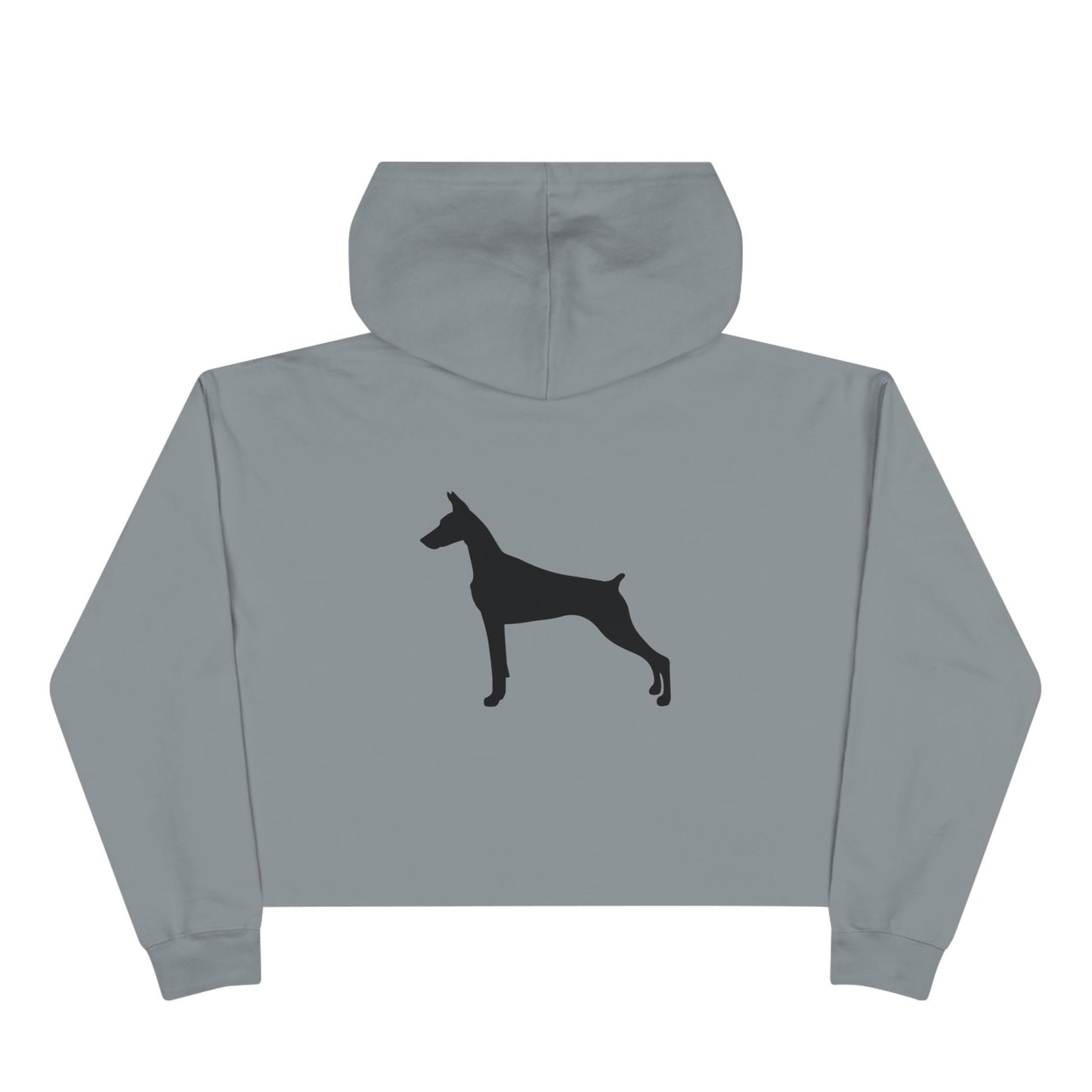 Doberman Silhouette Women's Crop Hoodie