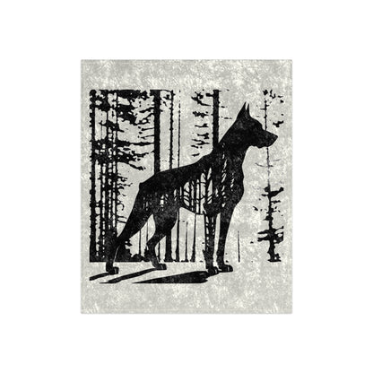 Guardian Of The Forest Crushed Velvet Blanket
