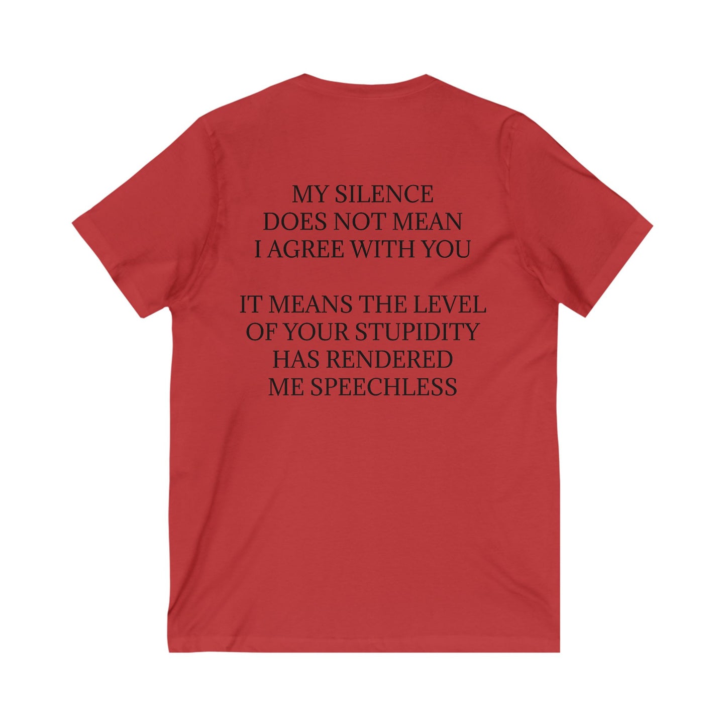 Speechless Unisex Short Sleeve V-Neck Tee