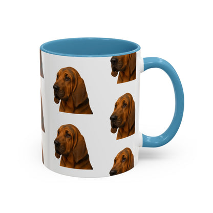 Bloodhound Head 2-Tone Coffee Mug