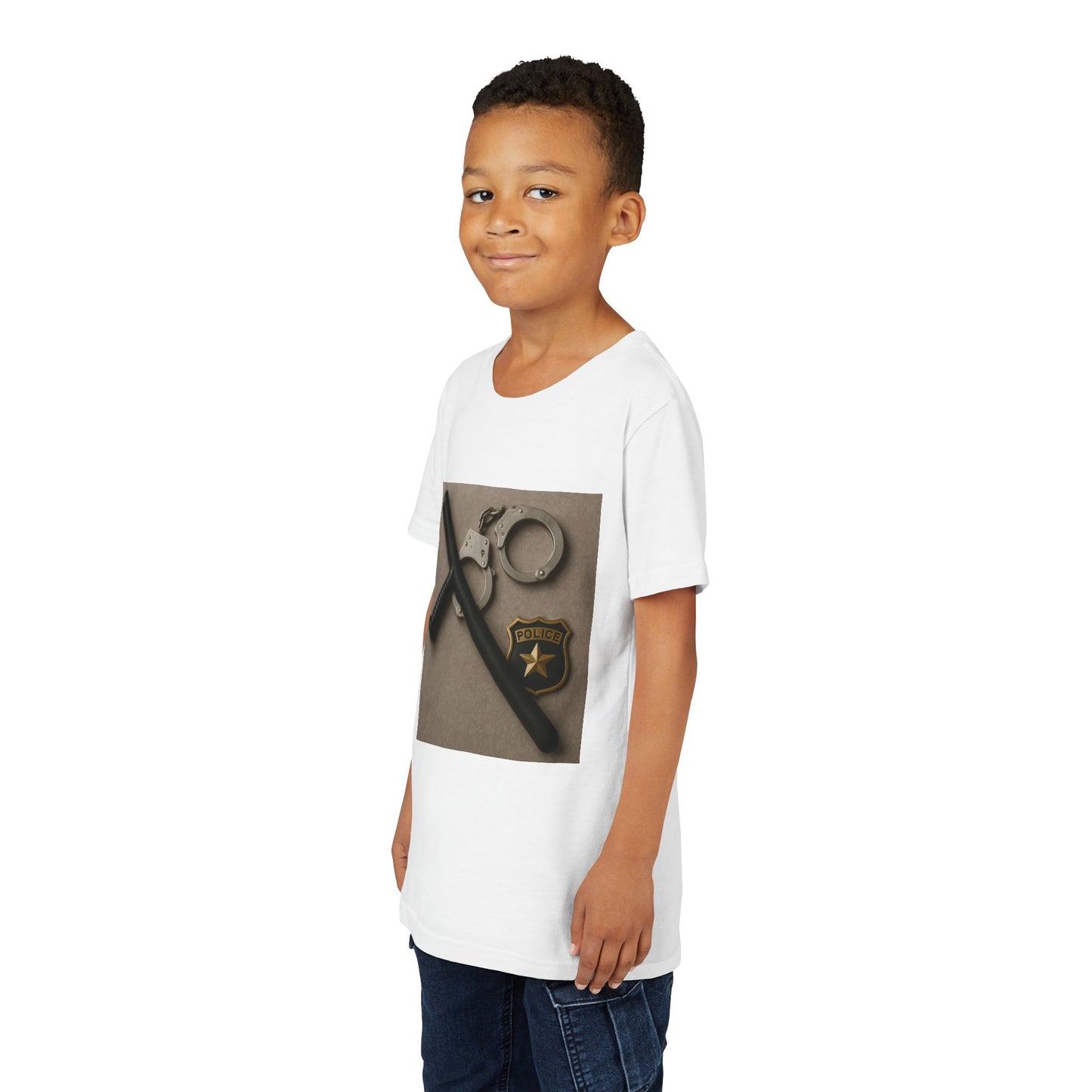 Law Enforcement Appreciation Youth Unisex Short Sleeve Crewneck Tee