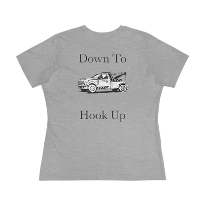 Down To Hook Up Women's Short Sleeve Crewneck Tee