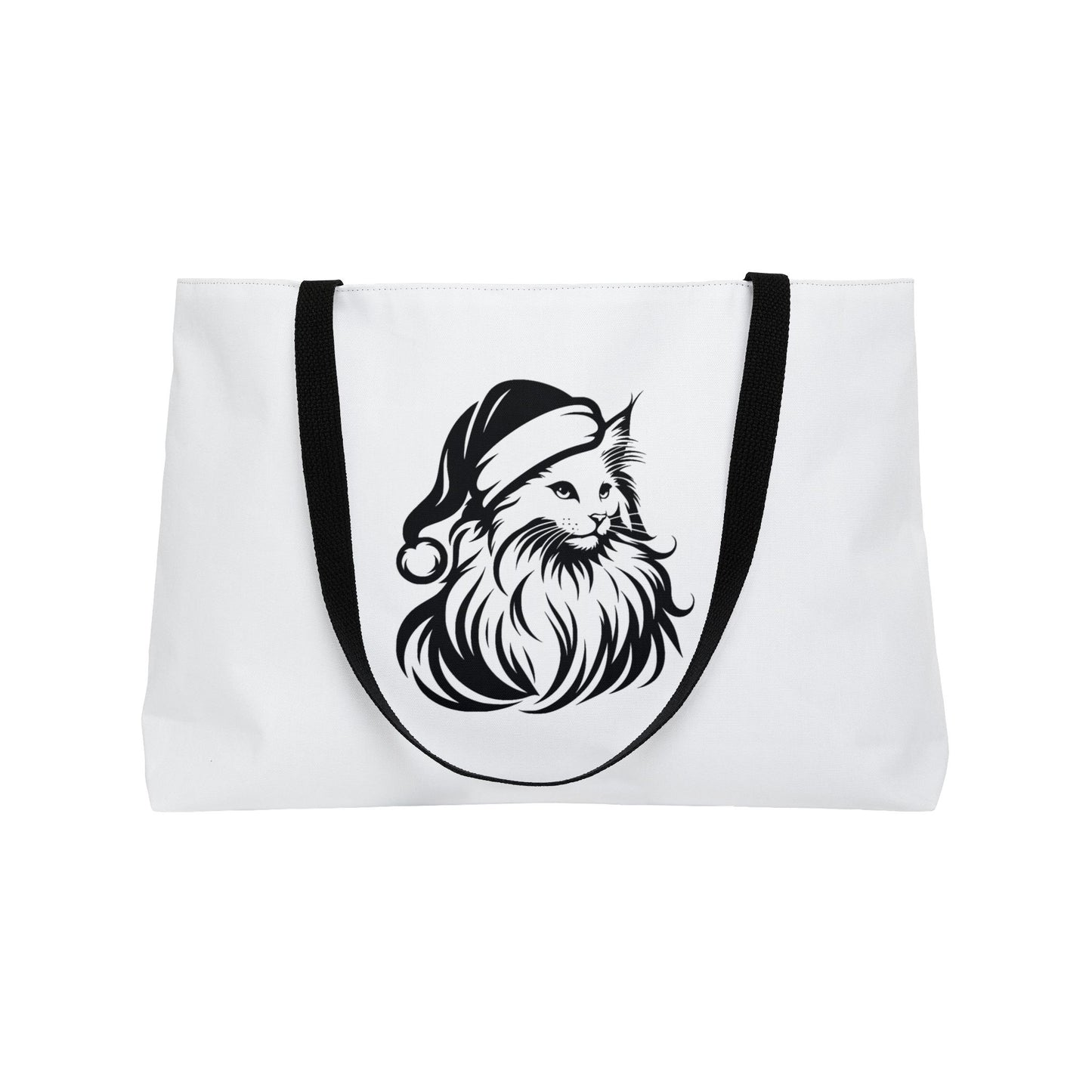 Santa Paws Cat Weekender Tote Bag