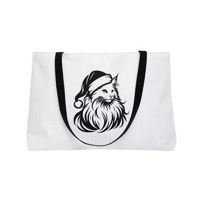 Santa Paws Cat Weekender Tote Bag