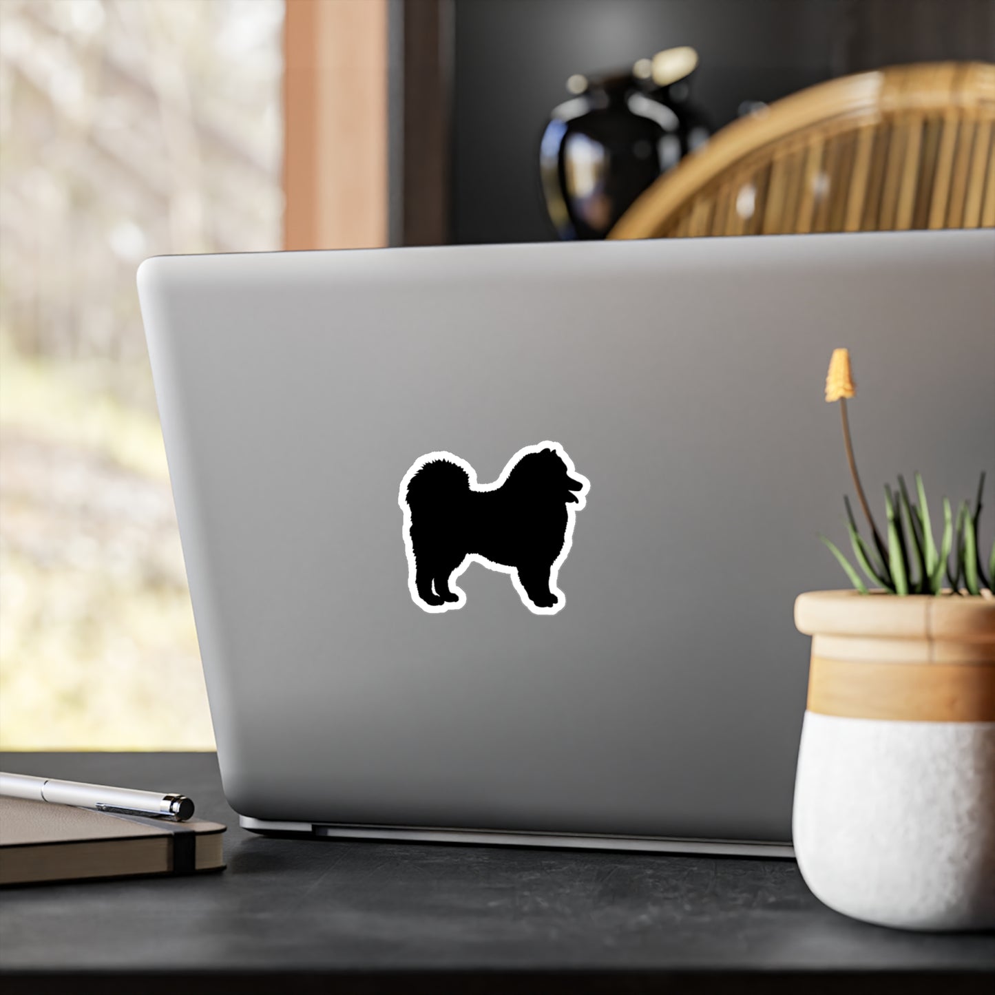 Samoyed Silhouette Vinyl Decal