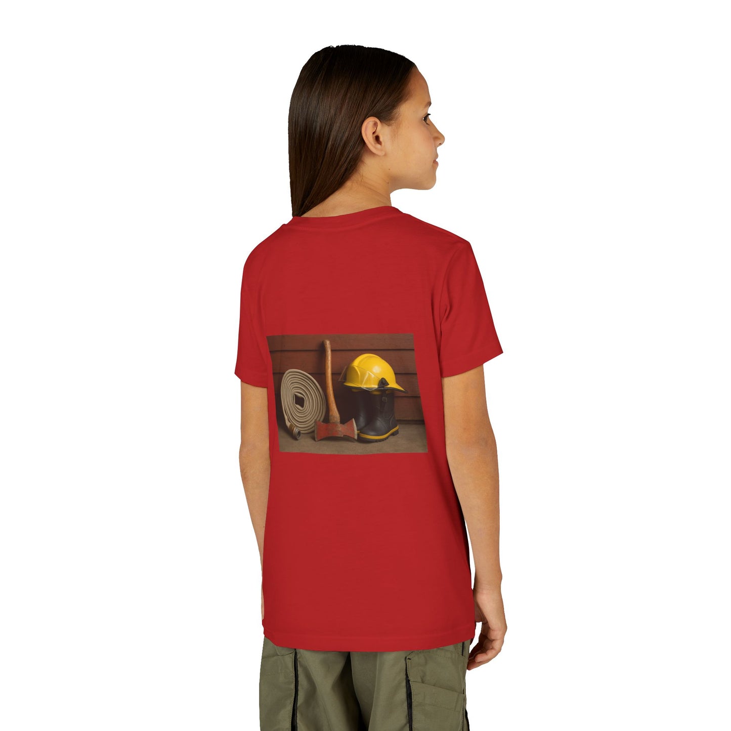Fire/Rescue Appreciation Youth Unisex Short Sleeve Crewneck Tee