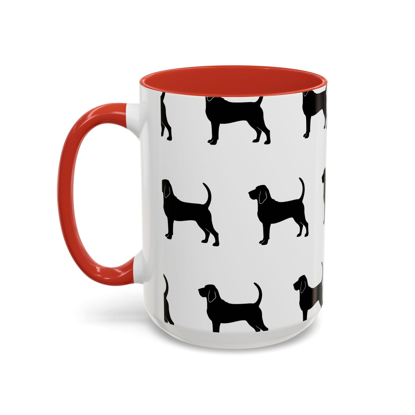 Bloodhound Silhouette 2-Tone Coffee Mug