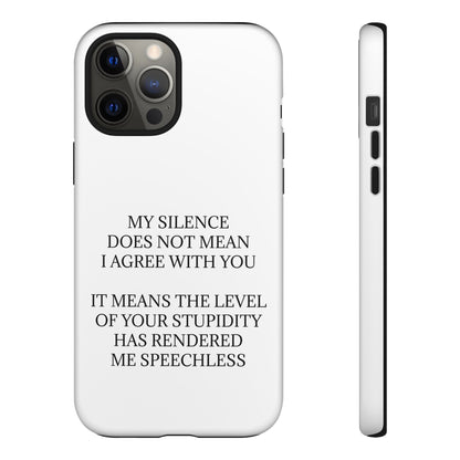 Speechless iPhone Case
