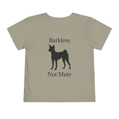 Barkless Not Mute Toddler Unisex Short Sleeve Crewneck Tee