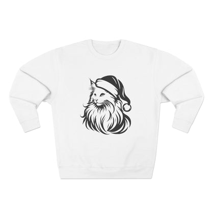 Santa Paws Cat Unisex Crewneck Sweatshirt