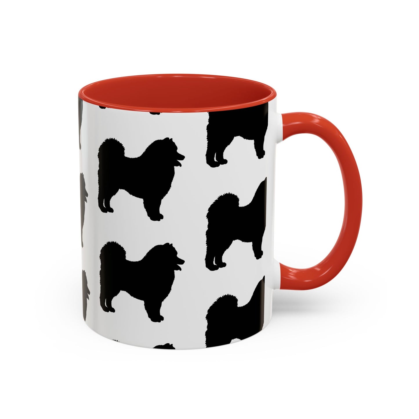Samoyed Silhouette 2-Tone Coffee Mug