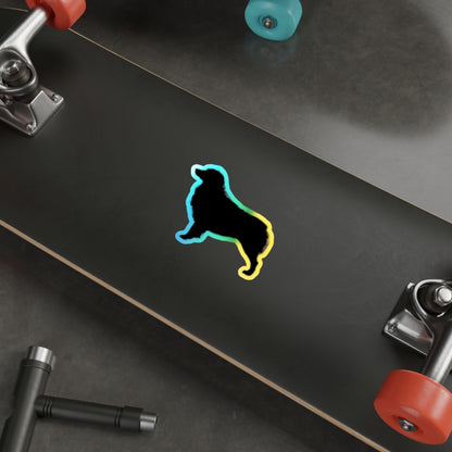 Aussie Silhouette Holographic Sticker
