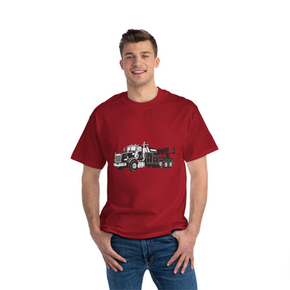 Heavy Tow Truck Men's Short-Sleeve Crewneck Tee
