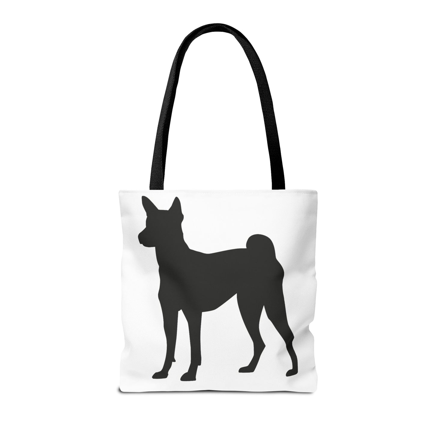 Basenji Silhouette Tote Bag