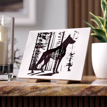 Guardian Of The Forest Ceramic Photo Tile