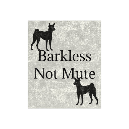 Barkless Not Mute Crushed Velvet Blanket
